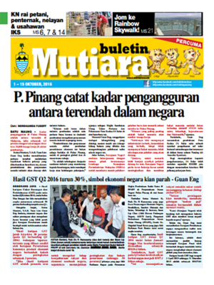 cover image of Buletin Mutiara 1-15 Okt 2016